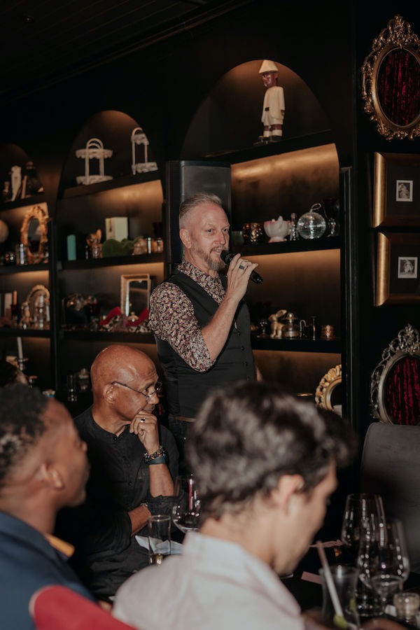 Award-winning Master of Ceremonies Russell Fox hosting a corporate event, conference, or gala dinner.